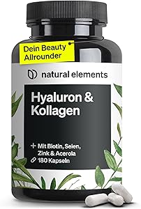 natural elements Hyaluronsäure Kollagen Komplex 180 Kapseln Test & Bewertung