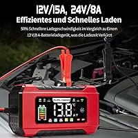 HAUSPROFI 15A Batterieladegerät 12V/24V — Bild 2