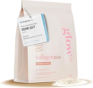 Glow25 Collagen Plus Pulver 450g Test & Bewertung