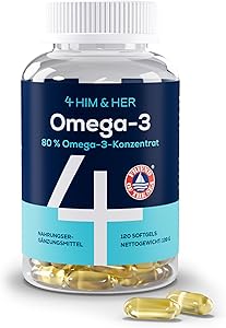 4 HIM & HER Omega-3 Fischöl 120 Softgels Test & Bewertung