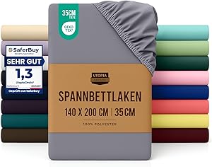 Utopia Bedding Spannbettlaken 140x200 cm Test & Bewertung