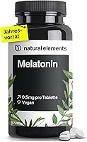 natural elements Melatonin 0,5mg – 365 Tabletten — Bild 1