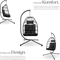 tectake Hängesessel mit Gestell 160 kg — Bild 3