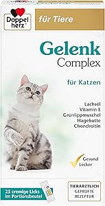 Doppelherz Gelenk Complex für Katzen 25 Licks Test & Bewertung