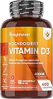 WeightWorld Vitamin D3 4000 IE (400 Tabletten) — Bild 1