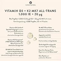 Sunday Natural Vitamin D3 K2 Tropfen 50 ml — Bild 2
