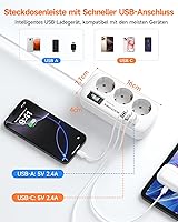 ROOTOMA 6188 Steckdosenleiste 3-fach 4 USB — Bild 4