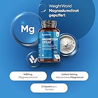 WeightWorld Magnesiumcitrat 444mg 240 Kapseln — Bild 2