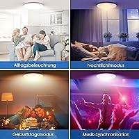 KingMile LED Deckenleuchte 24W RGB Smart — Bild 6