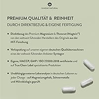 Sunday Natural Magnesium L-Threonate Magtein 120 Kapseln — Bild 3