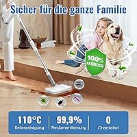 FEPPO Dampfreiniger 2-in-1 (Modell 19DE-FP-Mops-WH01) — Bild 4