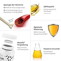 Bio Medical Pharma Vitamin D3 K2 MK-7 5000 IE 240 Kapseln — Bild 6