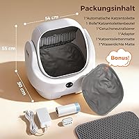 Ellenpent CH-ICB020 Selbstreinigende Katzentoilette (54 cm) — Bild 9