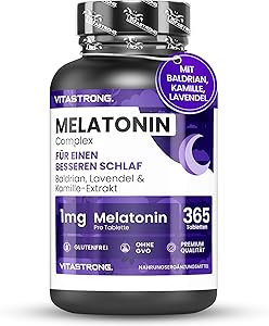Vitastrong Melatonin Komplex 365 Tabletten Test & Bewertung