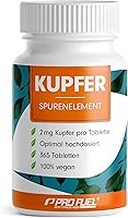 ProFuel Kupfer Bisglycinat 2 mg 365 Tabletten — Bild 1