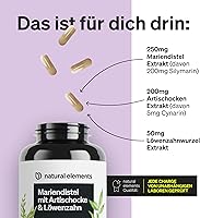 natural elements Mariendistel Artischocke Löwenzahn Komplex 120 Kapseln — Bild 5