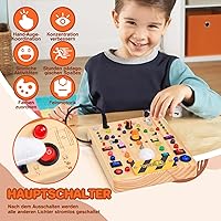 Montessori Busy Board Holz 19 Schalter 40 LED — Bild 8