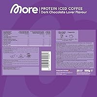 MORE NUTRITION Protein Iced Coffee Dark Chocolate Lover 500g — Bild 4