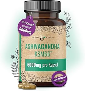 CDF Sports & Health Solutions Ashwagandha KSM-66 Kapseln 100 Stück Test & Bewertung