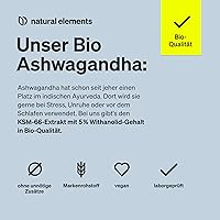 natural elements Bio-Ashwagandha KSM-66 180 Kapseln — Bild 3