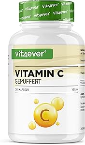 Vit4ever Vitamin C gepuffert 365 Kapseln 1000mg Test & Bewertung