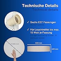 REV Deckenleuchte 50 cm Taupe — Bild 6