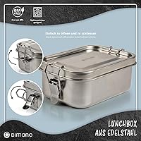 Dimono Lunchbox 2400ml Edelstahl Bento-Box — Bild 3