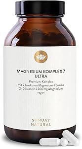 Sunday Natural Magnesium Komplex 240 Kapseln Test & Bewertung
