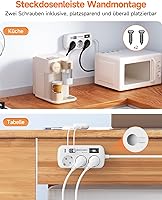 ROOTOMA 6188 Steckdosenleiste 3-fach 4 USB — Bild 5