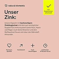 natural elements Zink Kapseln 25mg (120 Stück) — Bild 3