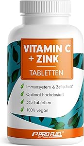 ProFuel Vitamin C + Zink 365 Tabs Test & Bewertung