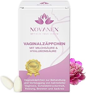 NOVANEX Vaginalzäpfchen Milchsäure & Hyaluronsäure 10 Ovula Test & Bewertung