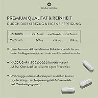 Sunday Natural Magnesiumcitrat 365 Kapseln — Bild 3