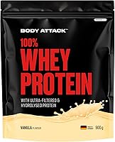 Body Attack 100% Whey Protein Vanilla 900 g — Bild 1