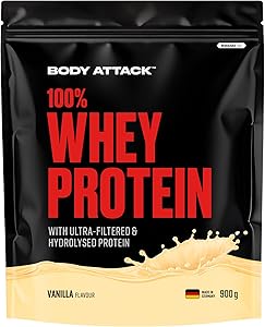 Body Attack 100% Whey Protein Vanilla 900 g Test & Bewertung