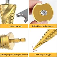 Flintronic HSS Stufenbohrer Set 3-tlg (4–12/4–20/4–32 mm) — Bild 3