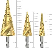 Flintronic HSS Stufenbohrer Set 3-tlg (4–12/4–20/4–32 mm) — Bild 2
