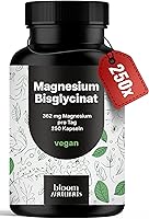 Bloom Naturals Magnesium Bisglycinat 250 Kapseln — Bild 1