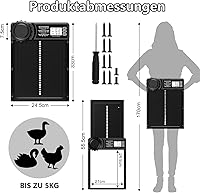 MASTERFUN JSM9BK Automatische Hühnerklappe — Bild 7