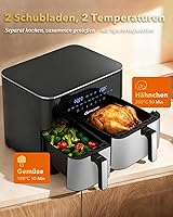 WELLENT Dual Zone Heißluftfritteuse 11L — Bild 4