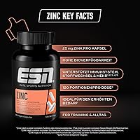 ESN Zinc 25 mg Zinkbisglycinat 120 Kapseln — Bild 3
