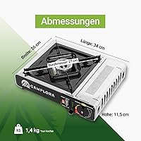 Camplora Campingkocher 2,2 kW MSF-1a — Bild 3