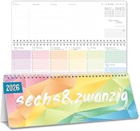 Häfft Wochen-Tischkalender 2026 Rainbow — Bild 1