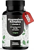 Bloom Naturals Magnesium Komplex 200 Kapseln — Bild 1