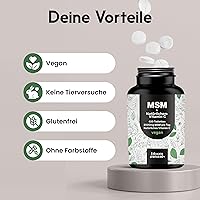 Bloom Naturals MSM Tabletten 2000 mg + Vitamin C 400 Stück — Bild 4