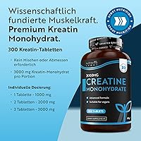 Nutravita Creatin Monohydrat 3000 mg, 300 Tabletten — Bild 2
