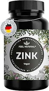 Feel Natural Zink Bisglycinat 25mg – 365 Tabletten Test & Bewertung