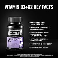 ESN Vitamin D3 + K2 Daily, 300 Tabletten — Bild 3