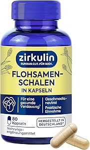 Zirkulin Flohsamenschalen-Kapseln (80 Kapseln) Test & Bewertung