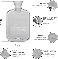 BOLEi Wärmflasche 2L mit Kängurutasche — Bild 2